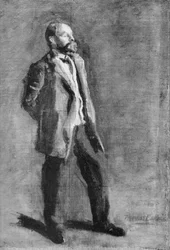Skizze für das Porträt von John McLure Hamilton